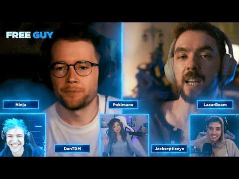 Gamers React! with Jacksepticeye, DanTDM, Ninja, Pokimane and Lazarbeam